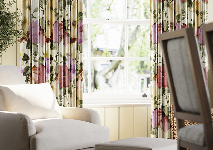 Amelia Faux Silk, Berry Blush - Made to Measure Curtain - Image 5